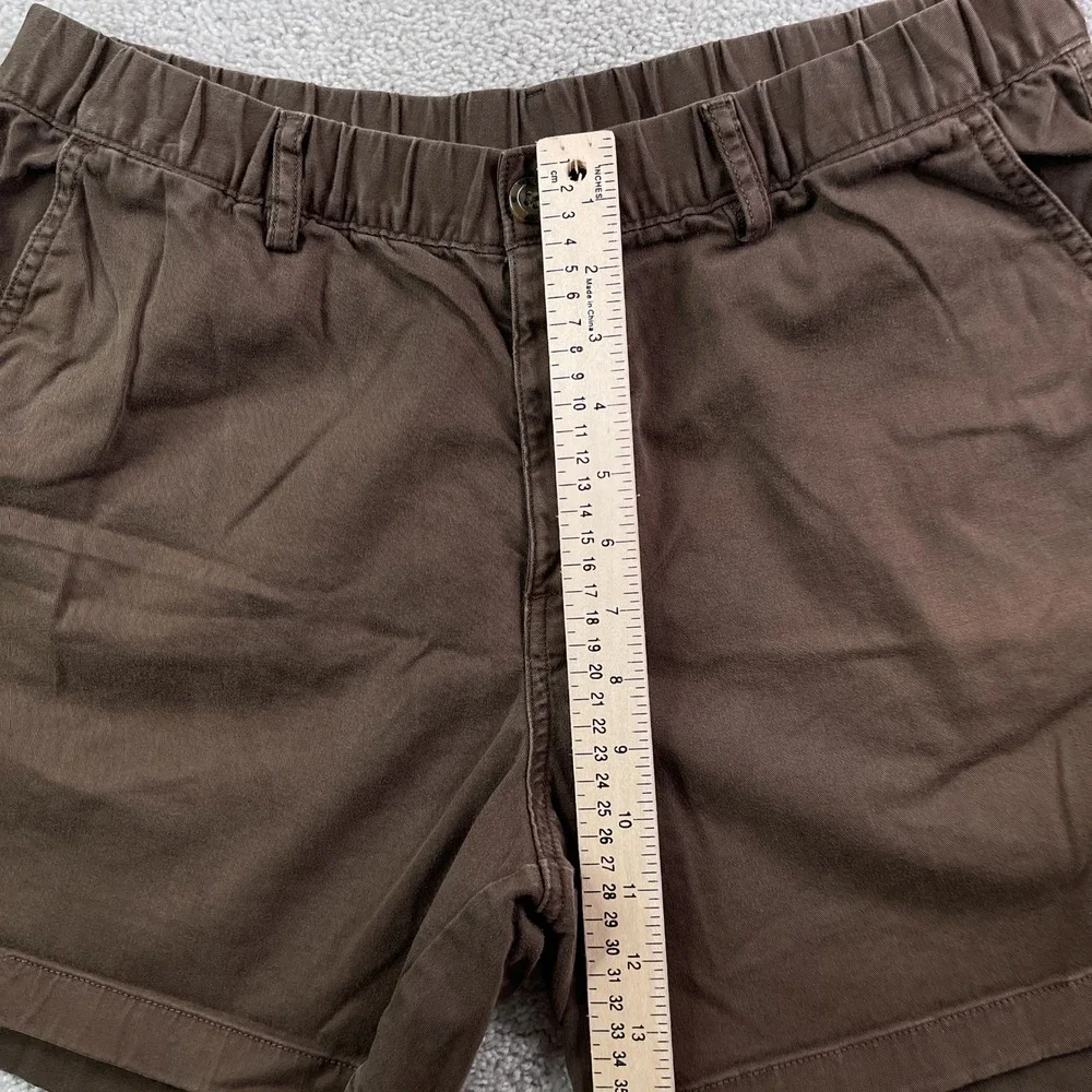 Bearbottom Shorts Mens Large Brown Chino Stretch Elastic Waist 5